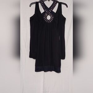 Black studded Bebe dress size XS